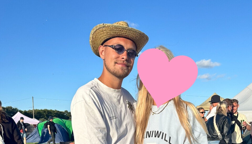 Mads Hansen på Roskilde Festival med kæresten, Mette.