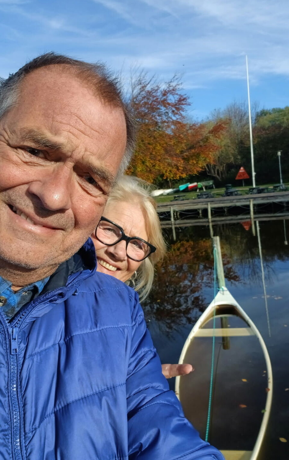 Ole og Anette på kanotur