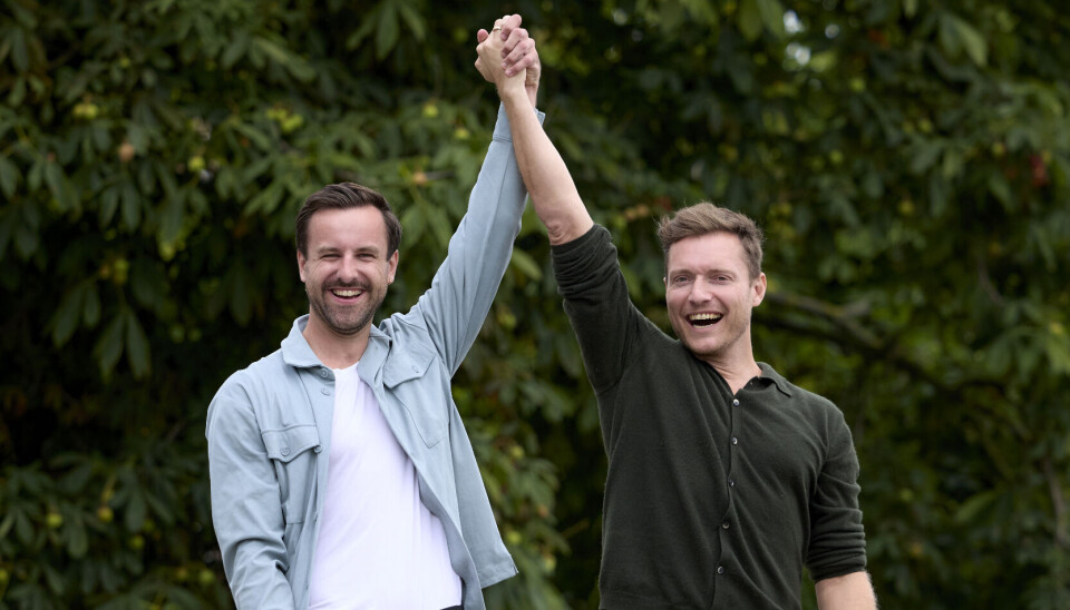 Morten og Benjamin ved søerne i København