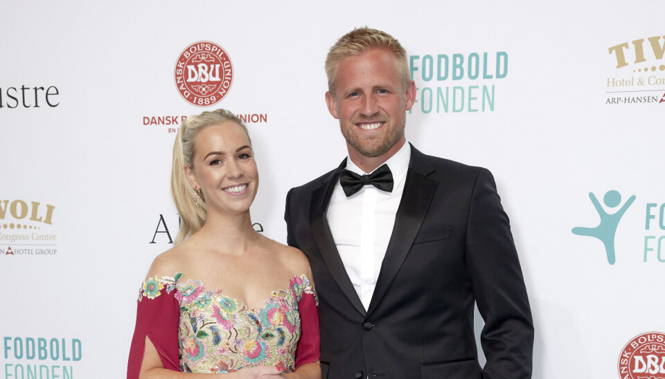Stine Schmeichel og Kasper Schmeichel til 'Fodboldfondens Velgørenhedsgalla' 2023, Tivoli Congress Center, 11/06 2023