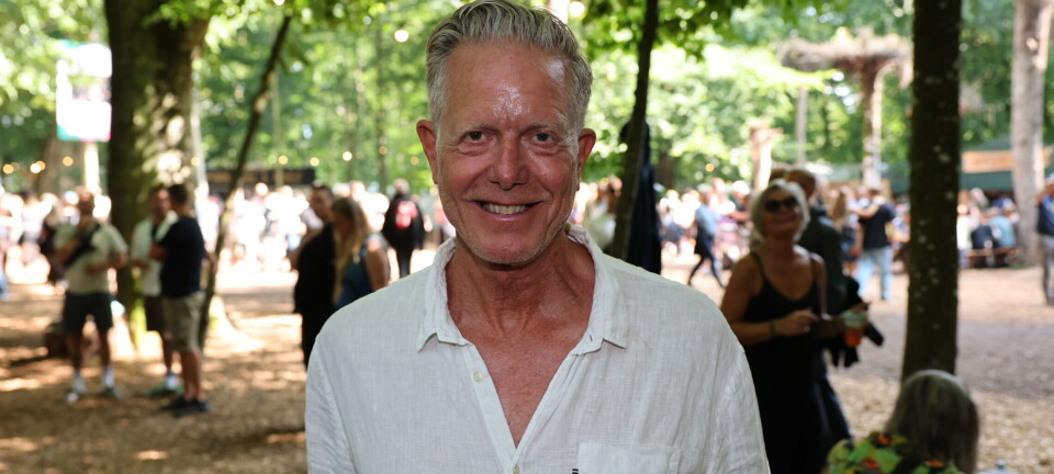 Peter Mygind fester med kronprins Christian på Smukfest