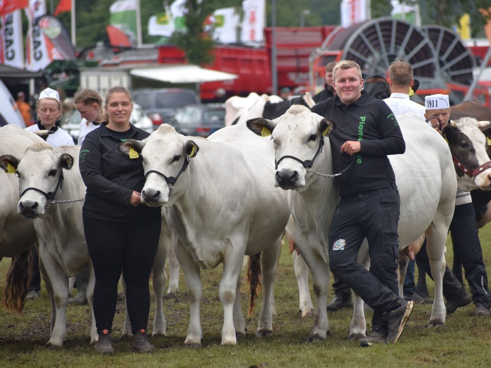 Emil i selskab med sin svigerinde, Michelle, på Roskilde Dyrskue.
