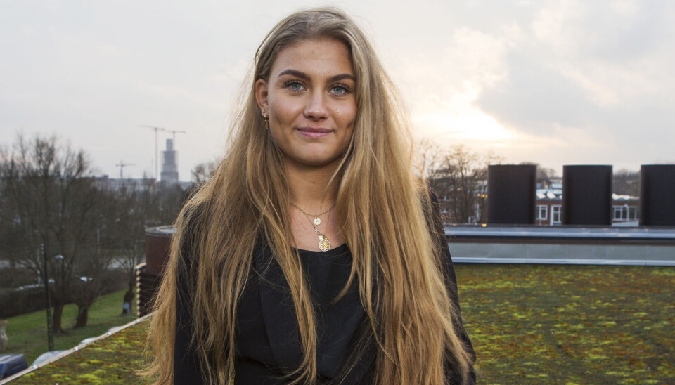 Mathilde Beuschau på toppen af Egmont