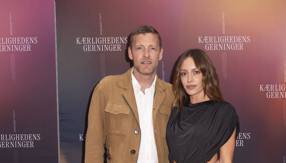 Cecilie Lassen og kæresten, Albert Grøndahl til premiere på filmen 'Kærlighedens gerninger'.