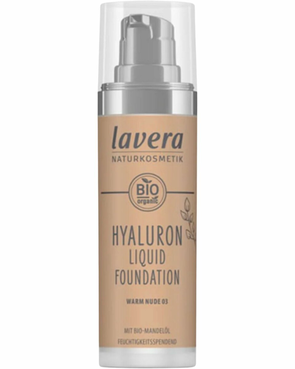 Foundation Warm Nude 03 Hyaluron Liquid, Lavera, 190 kr.