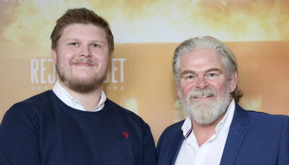 Stig Rossen og søn i biografen
