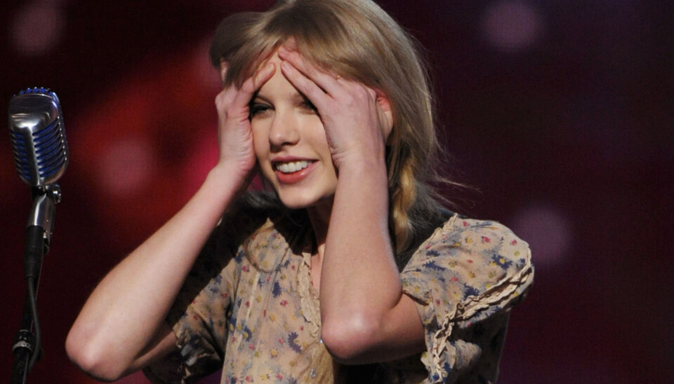 Sanger Taylor Swift ser overrasket ud