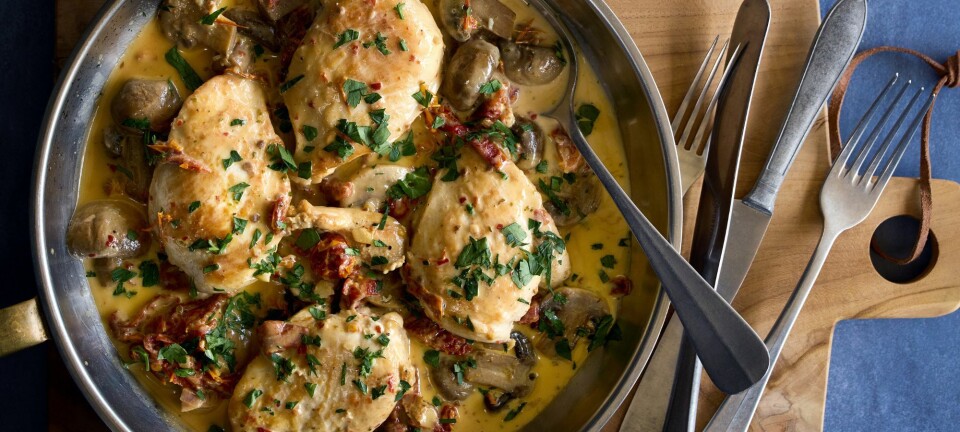 Marry me-kylling med champignon