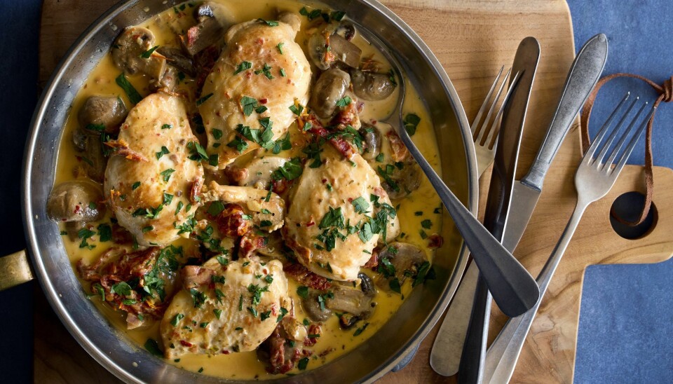 Marry Me-kylling med champignon.