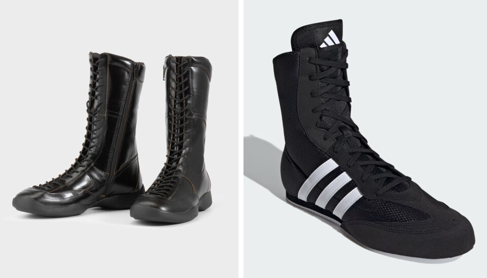 Boksestøvler fra Vagabond, 1.799 kr. (tv.) Boksestøvler fra Adidas, 549 kr. (th.)
