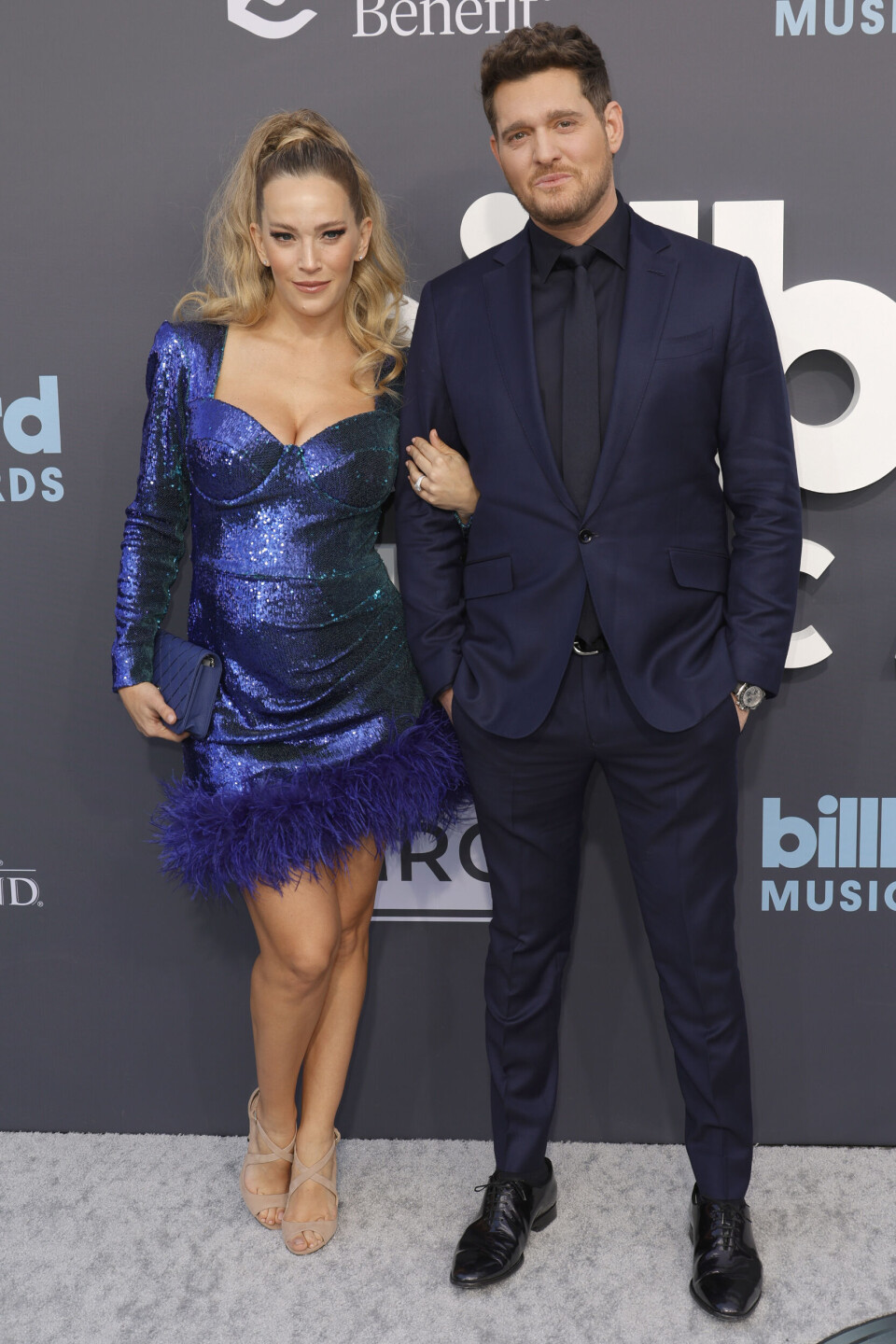 Bublé og Lopilato har flere gange
optrådt sammen på den røde lø-
ber. Her ses stjerneparret i 2022.