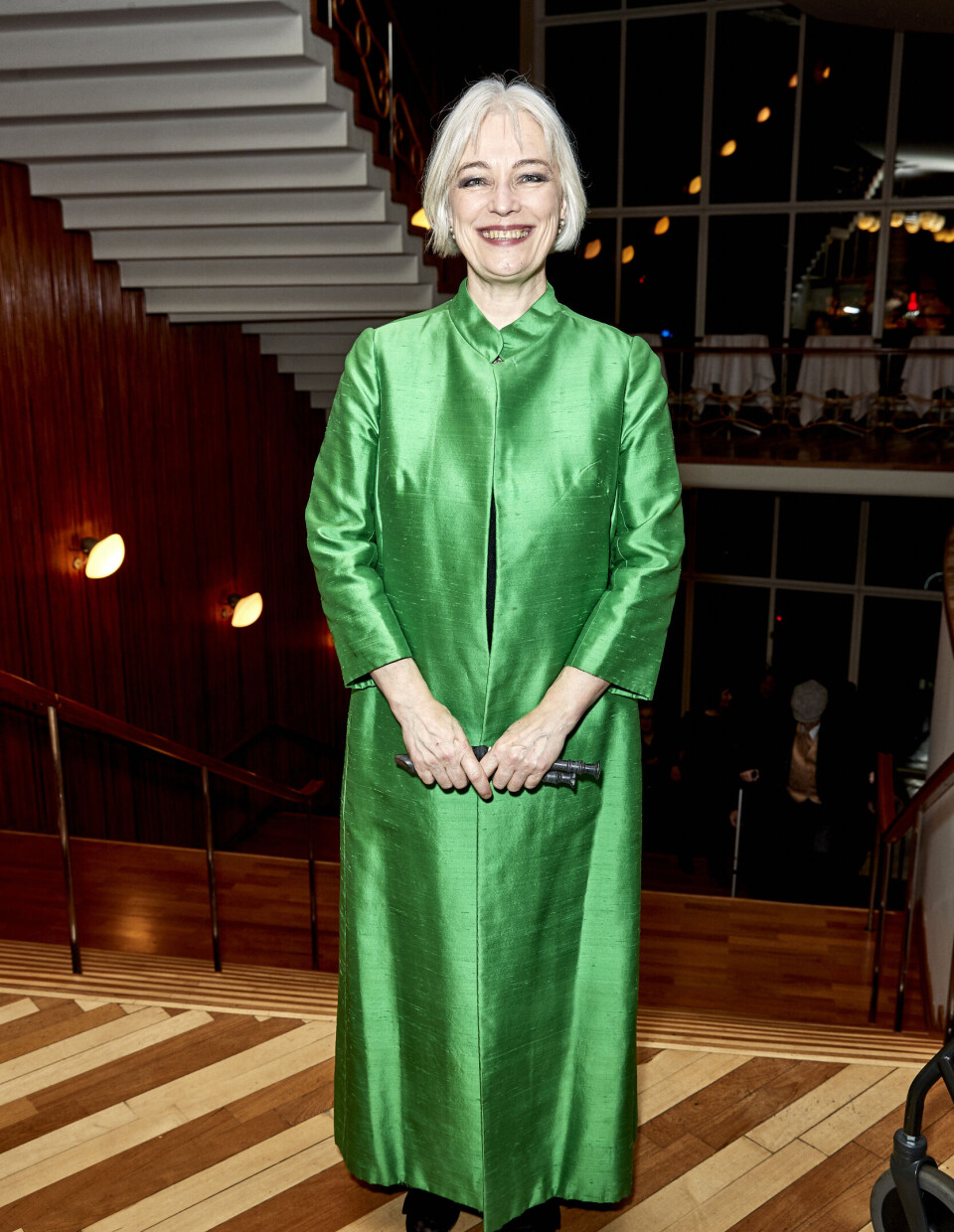 Michala Petri, grøn kjole