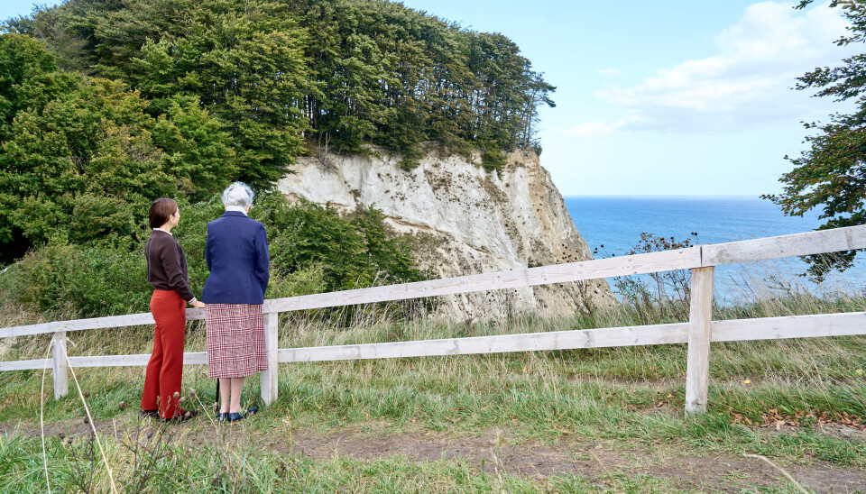 Dronning Mary og dronning Margrethe på GeoCenter Møns Klint 2025