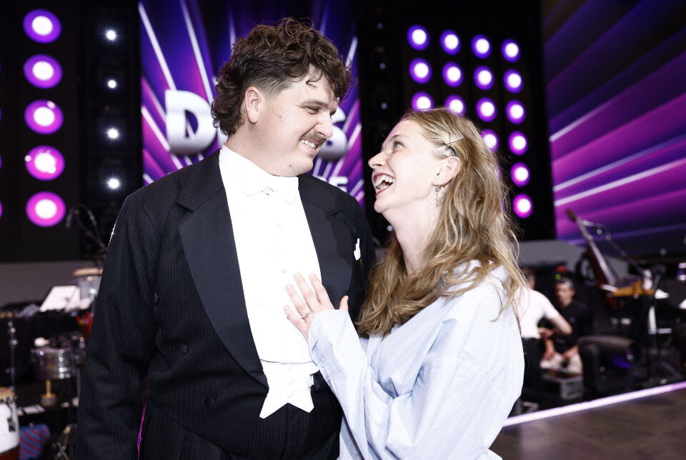 Alfred Midé og Madeleine Holbek Boldsen til premieren på 'Vild med dans'