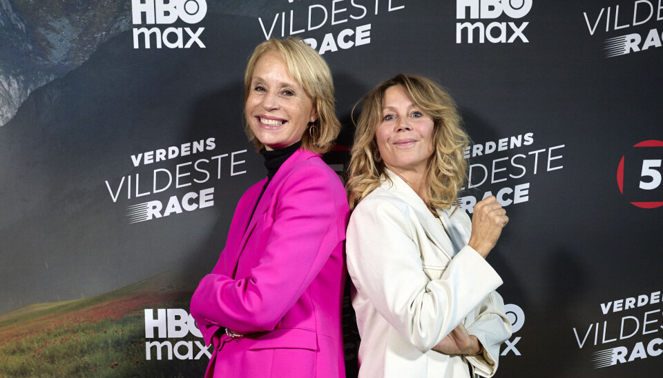 Elisa Lykke og Anne-Louise Hassing til pressemøde på 'Verdens vildeste race', Brasserie Post