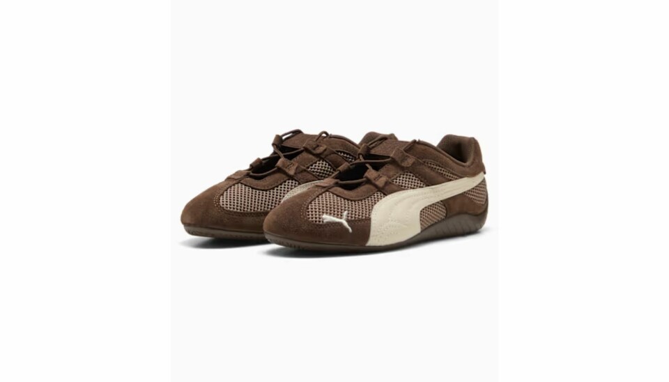Brune sneakers med ballerina-detaljer fra Puma