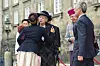 COPENHAGEN, DENMARK - OCTOBER 7: (L-R) Queen Mary of Denmark, Queen Margrethe of Denmark and King Frederik X attend the Parliament Opening at Christiansborg Palace on October 7, 2025 in Copenhagen, Denmark. (Photo by Martin Sylvest Andersen/Getty Images)