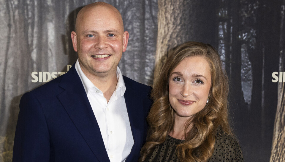 Jakob Engel-Schmidt og Camilla Søe på den røde løber til 'Den sidste viking'.