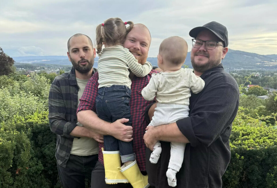 De er tre forelskede fædre med to børn: 'Det vigtigste er, at børnene er ønskede og elskede'