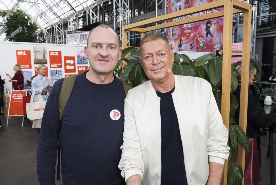 Jon Jørgensen Peter Frödin til Bogforum i Bella Center 2024