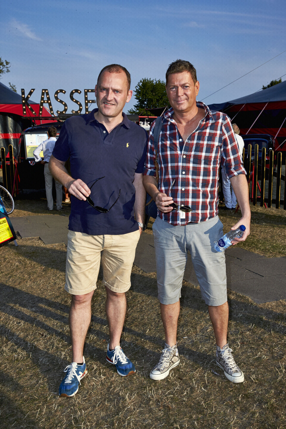 Jon Jørgensen og Peter Födin til premiere på Zirkus Nemo i 2014.