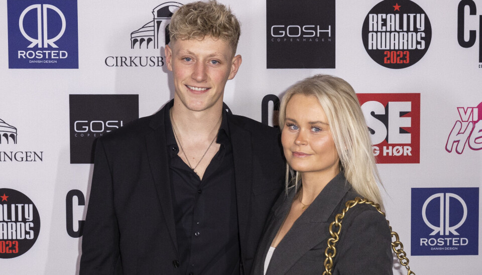 Nicklas Busk Andreasen og Ida-Marie Sørensen på den røde løber til Reality Awards 2023