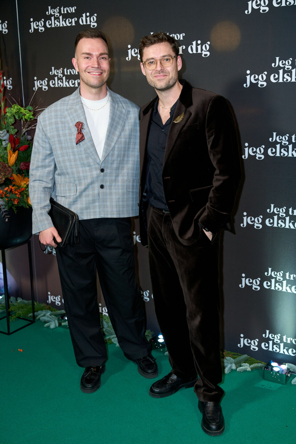 Johannes Nymark med kæresten Jeppe Christoffersen.