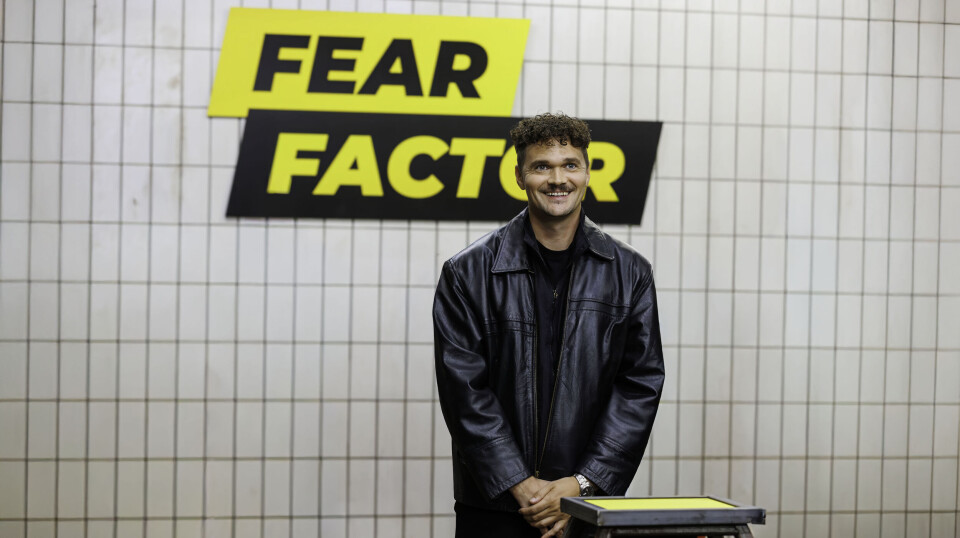 Ruben Søltøft vært på 'Fear Factor' står i studiet
