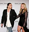Singer Britney Spears (R) and husband Kevin Federline arrive at the SONY BMG Grammy Party held at The Hollywood Roosevelt Hotel on February 8, 2006 in Hollywood, California. (Photo by Vince Bucci/Getty Images)