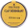Clay Deodorant – Geranium, Herbal Salvation, 85 kr.