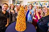 Croquembouche-tårnet delte André selvfølgelig med
sit orkester, da de fejrede hans 75-års fødselsdag.