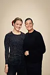 Podcastvært Anne Albrechtsen og Mette Blomsterberg.
