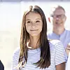 Komtesse Athena står udendørs og smiler under Copenhagen Cooking 2025