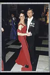 Pernilla var gift med danske Bille August fra 1991-97. Her til bal hos dronning Margrethe på Christiansborg Slot.