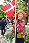 Daimi Gentle var i godt humør til fejringen af Dirch Passers 100 års fødselsdag