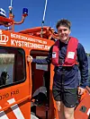 Kronprins Christian ankommer til Ringkøbing Havn