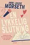 Bogforside med mikrofon, hjerter og en åben bog samt titlen 'En lykkelig slutning'.