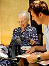 Dronning Margrethe og kronprins Christian.