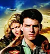 Kelly McGillis og Tom
Cruise i ”Top Gun”.