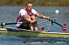 Norsk roer i singlesculler under World Rowing Cup-løb på robanen i München
