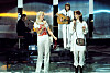 ABBA optrådte med
”Dancing Queen” utallige steder lige efter udgivelsen. Her er de på
hollandsk tv.