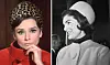 Audrey Hepburn og Jacqueline Kennedy bærer hver sin pilleæskehat, en i leopardmønster og en ensfarvet lys model.