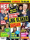 Forside af magasinet HER & NU med store overskrifter og fotos af flere personer