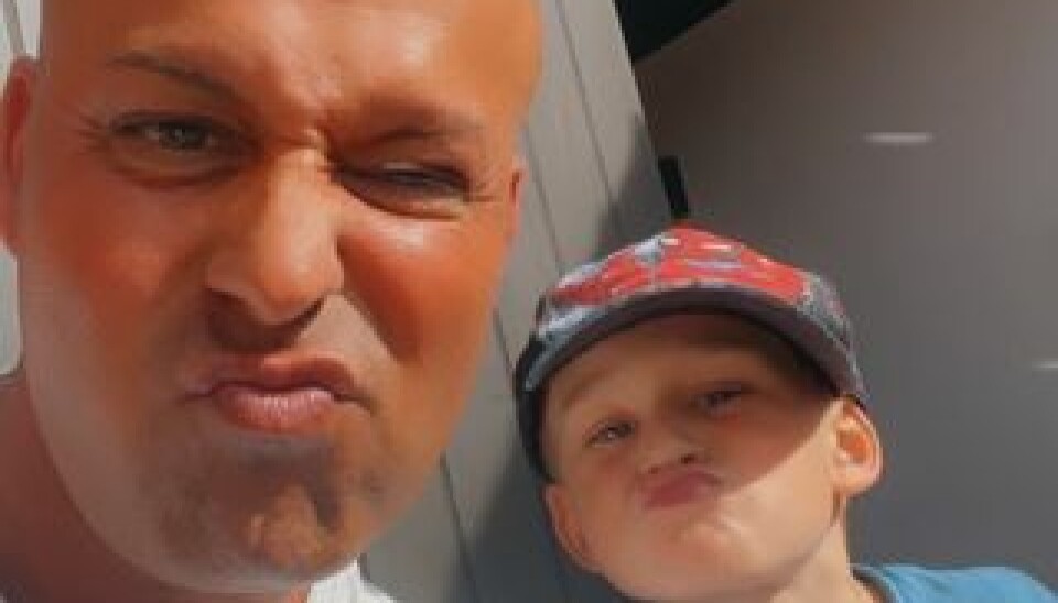Walid og sønnen Marcus på 5 år (Foto: Privat)
