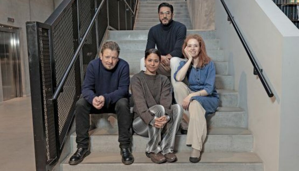 Anders W. Berthelsen er igen politikommisæren Rolf, Olivia Joof Lewerissa er Neel, Johanne Louise Schmidt er Rolfs ekskone Maria og ny på holdet er 'Dag & Nat'-stjernen Afshin Firouzi som politichefen Hooman Møller. (Foto: Lars E Andreasen)