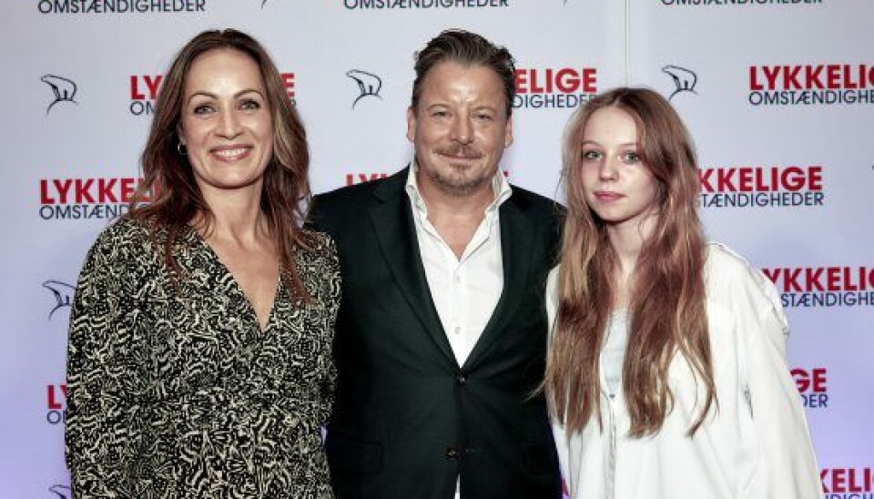 Anders’ hustru, Christina, er produktionsleder på film og tv, og sammen har de givet datteren Vigga, 14, smag for at spille skuespil. (Foto: Bo Nymann)