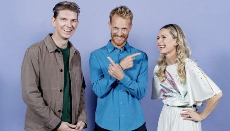 Jacob Holst Mouritzen, Tobias Hansen og Anne Glad. (Foto: Agnete Schlichtkrull/DR)