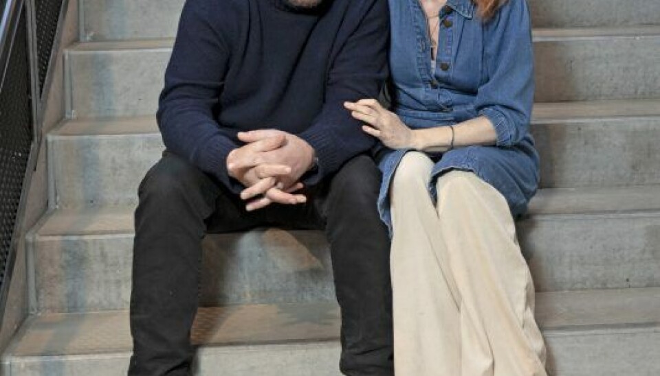 Der er god kemi mellem Anders W. Berthelsen, som spiller Marias eksmand i 'DNA', og Johanne. De spillede mand og kone i 'Bamse', hvor Anders var Flemming 'Bamse' Jørgensen og Johanne hans kone, Käte. (Foto: Lars E. Andreasen)