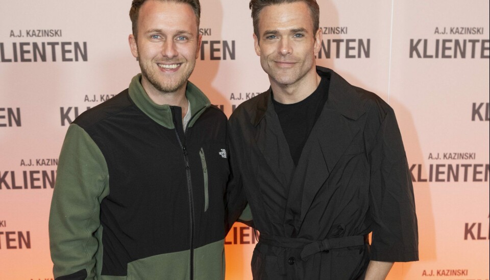 Silas Holst og Nicolai Schwartz til gallapremiere på 'Klienten' i Imperial, København (Foto: Anthon Unger)