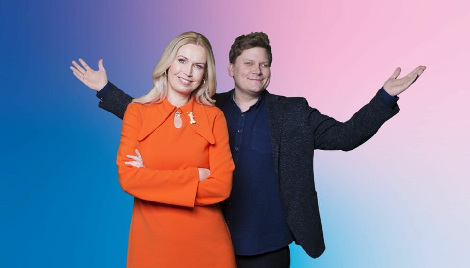 DMGP 2023. Værter Tina Müller og Heino Hansen. (Foto: Sofie Amalie Barfod)